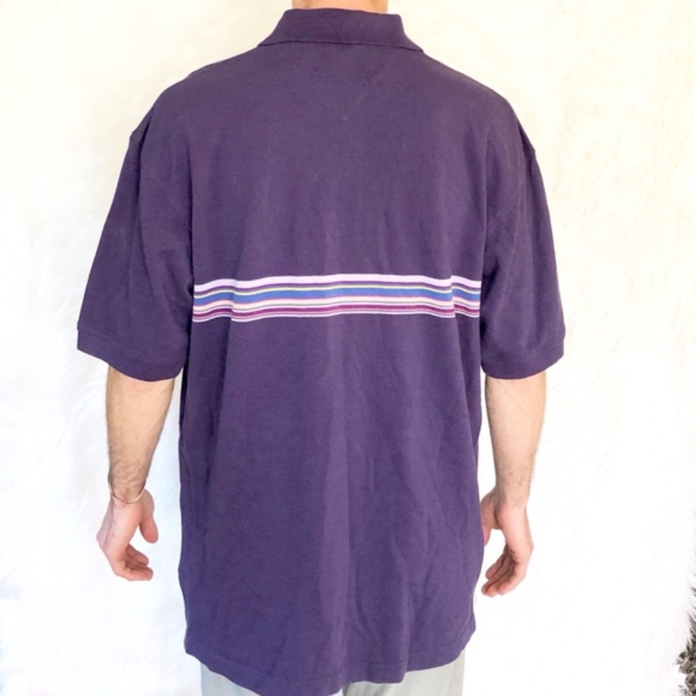 Tommy Hilfiger Multicolored rainbow stripe polo - Picture 3 of 8